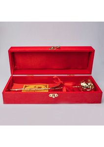 กล่องของขวัญกุหลาบทองคำ 24K สุดหรู เป็นมิตรกับสิ่งแวดล้อม ทำด้วยมือ สีสันปรับแต่งได้ สำหรับวันวาเลนไทน์ วันคริสต์มาส วันแม่ งานแต่งงาน วันปีใหม่ - Product Image 5