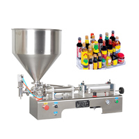 Machine de remplissage de pâte semi-automatique pneumatique avec trémie de chauffage et de mélange, machine de remplissage de bouteilles de 10 ml