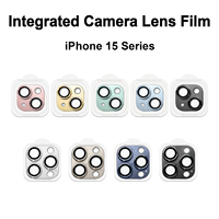 Protecteur en verre trempé pour objectif de caméra HD 3D pour iphone 15 14 plus pro max lentilles de caméra en métal protecteur de protection à couverture complète