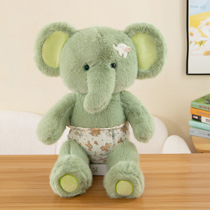 Peluche di Elefanti Carini: Adorabili Elefanti Imbottiti con Grandi Orecchie e Abiti Decorativi - Product Image 2
