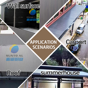 Belles tuiles isolées thermiquement élégantes pour la construction pour la <span class=keywords><strong>tuile</strong></span> de toit en aluminium de <span class=keywords><strong>panneau</strong></span> de toit bonne pour des entrepôts de matériaux de construction - Product Image 2