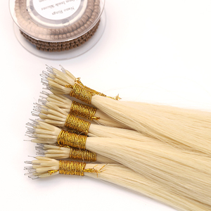 Bán buôn lớp biểu bì phù hợp Remy Pre ngoại quan Nano tip phần mở rộng tóc con người đôi rút ra Nano Vòng tóc - Product Image 5