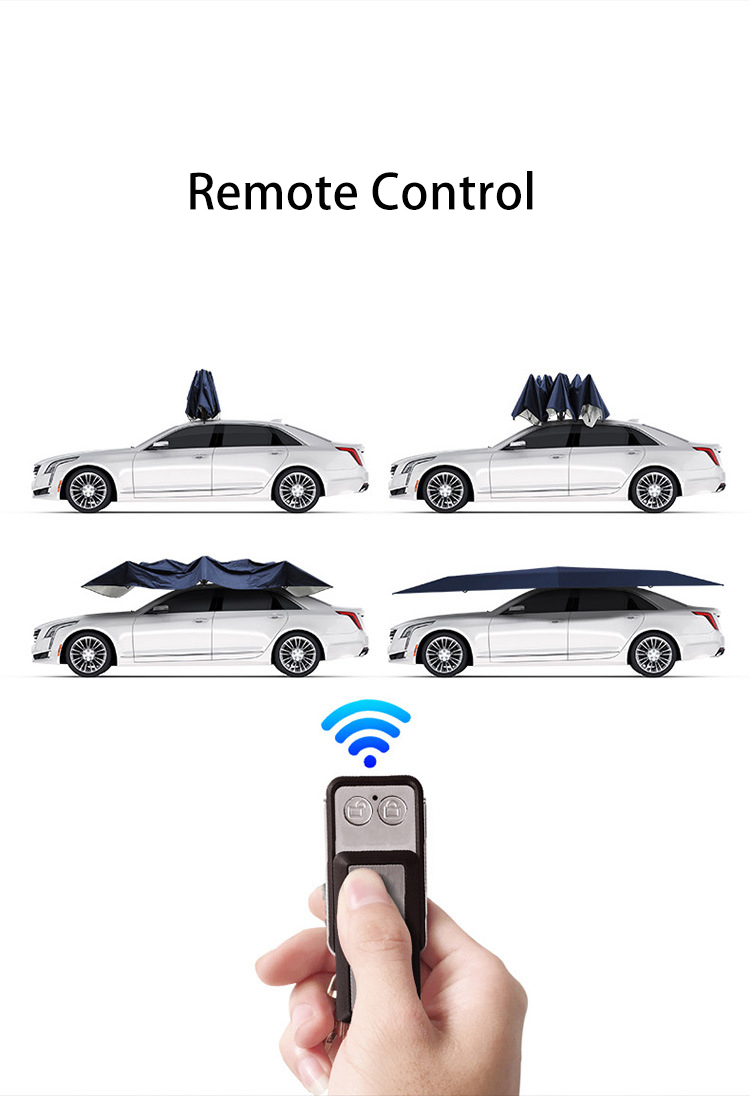 ORANGLES Automatic Folding Car Cover Umbrella Sunshade Anti UV Remote Control Bahrain - angled perspective - presenting advantages - Image 4 of 6 | fits any environment | Purchase Automatic Folding Car Cover Umbrella Sunshade Anti UV Remote Control Bahrain Michigan | Free Shipping ORANGLES