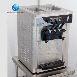 Comercial 3 sabor Soft Serve <span class=keywords><strong>Ice</strong></span> <span class=keywords><strong>Cream</strong></span> Tampo Da mesa da Máquina de Sorvete Soft Máquina de Sorvete Que Faz A Máquina do Fabricante Profissional - Product Image 2