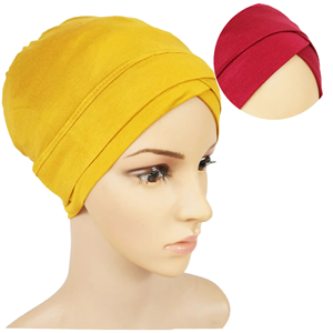 <span class=keywords><strong>Yomo</strong></span>, turbantes de algodón para mujer al por mayor con perla, último diseño, turbante Hijab, característica protectora para musulmanes - Product Image 2