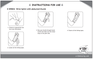 电子生活E-WR802手掌和背侧撑杆固定和支撑手腕舒适的手腕护具 - Product Image 4