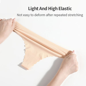 Sexy láser corte una pieza sin costura ropa interior de las mujeres T-bragas Tanga - Product Image 4