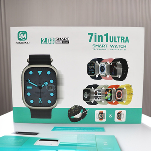Bộ Đồng hồ thông minh 7 + 1 màn hình vuông AMOLED IP67 dải nhựa chống nước từ tính tương thích IOS Hộp Quà Tặng xuyên biên giới 'tìm - Product Image 2