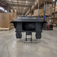 Tente de toit rigide en aluminium à ouverture latérale avec fenêtre en TPU pour camionnette 4x4