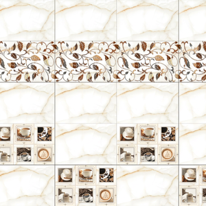 WALLMARK Meilleures ventes 300x300mm 8mm d'épaisseur Carreaux muraux 3D texturés modernes classiques antibactériens antidérapants pour décoration intérieure - Product Image 1