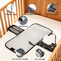 Tapis à langer pliable multi-usages pour bébé, grande capacité, en coton doux, anti-fuite, imperméable, pour l'extérieur