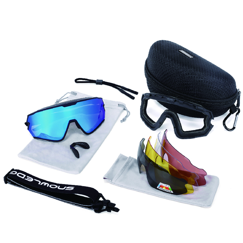 Комплект спортивных солнцезащитных очков HUBO, с 5 сменными линзами, фотохромные поляризационные, с УФ-защитой, для бега, велоспорта