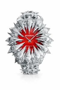 Relojes góticos hechos a mano, reloj de pulsera de cuarzo personalizado para hombre, diseño de garra soldada con púas y esfera roja de estilo vintage - Product Image 3