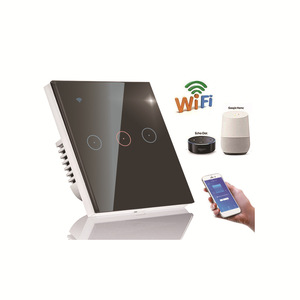 공장 가격 1/2/<span class=keywords><strong>3</strong></span>/4 갱 2way Tuya Smartlife 와이파이 벽 터치 스마트 라이트 스위치 인터럽터 <span class=keywords><strong>WiFi</strong></span> 필요 중립 라인 - Product Image 1