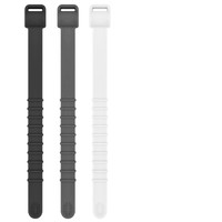 Attaches de câble organisateur de cordon en silicone réutilisable de 150mm sangle d'arrimage en caoutchouc de silicone élastique réutilisable coloré