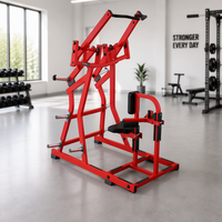 Appareil de musculation Iso-Latéral à poulie supérieure à charge par disques pour l'exercice des poulies avant et arrière, idéal pour la musculation des bras, du torse et du dos