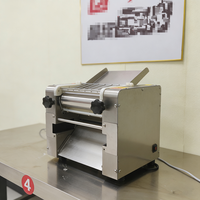 Machine à pâtes commerciale - Machine à nouilles électrique robuste avec lames, épaisseur de pâte réglable, en acier inoxydable pour la maison et les restaurants
