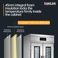 YOSLON Étuve de fermentation et de refroidissement réfrigérée à 36 plateaux pour la production de pain, de croissants et de pain de mie