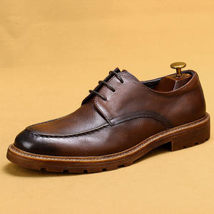 Chaussures pour hommes les plus vendues, décontractées et habillées, en cuir véritable, à lacets, pour mariage, à semelle souple, respirantes et antidérapantes - Product Image 5