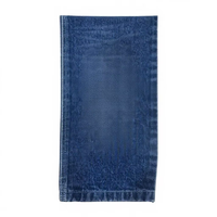 Tissu Brocart Non Tissé en Acrylique Premium Ultra Denim Bleu Foncé, Style Uni, Résistant à l'Abrasion, Motif Délavé, Denim Durable