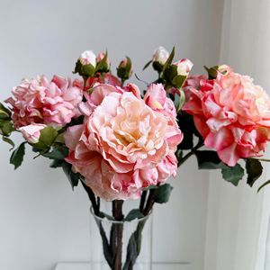 <b>Artificial</b> <b>Peonies</b> Silk Flowers Oil Painting Style Realistic Wedding Decor China Made - Product Image 2