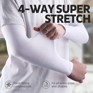 Custom White Camo <b>Arm</b> <b>Sleeve</b> UV Protection <b>Compression</b> Cooling Sun Block for Running Fitness Outdoor Sports <b>Arm</b> <b>Sleeve</b> - Product Image 3
