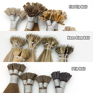 制造工厂批发优质全角质层对齐天然人类未加工100% 人类原始原始头发纳米头发 - Product Image 4