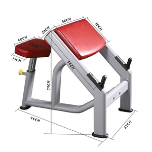 <span class=keywords><strong>Banc</strong></span> de musculation en métal réglable commercial avec rangement pour les curls de prédicateur, les biceps, les haltères, l'entraînement des <span class=keywords><strong>triceps</strong></span> - Utilisation en intérieur - Product Image 3