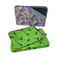 Housse pour ordinateur portable en néoprène avec doublure en velours doux, design personnalisé, pour MacBook 12 pouces et 14 pouces