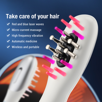 Fabrik preis Neues Design 3 in 1 Elektrische Haar bürste Kopfhaut Vibrations massage Kamm Haaröl Applikator Haar wachstums spender