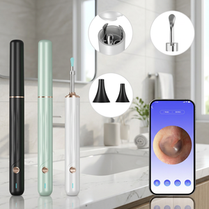 Outil d'élimination du cérumen avec <span class=keywords><strong>Endoscope</strong></span> à caméra HD 1080P Compatible avec les téléphones <span class=keywords><strong>iPhone</strong></span> et Android Otoscope visuel - Product Image 1