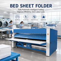 Máquina Plegadora de Sábanas de 3300 mm de Ancho, Máquina Plegadora Automática de Ropa, Equipo de Lavandería Industrial