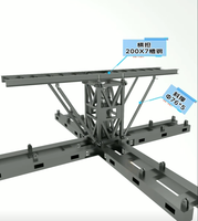 Système de levage électrique Topfinger pour structure en acier carré avec connexion rapide, noir, pour événements et concerts en extérieur