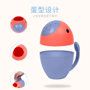 Baby Guard Town - Taza para champú para bebés, cabezal de ducha con diseño de flor roja y azul QQ Egg para recién nacidos de 0 a 3 años - Product Image 5