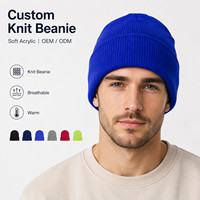Bonnet tricoté personnalisé avec logo, bonnet d'hiver doux en acrylique pour hommes et femmes, bonnet vierge OEM, plusieurs couleurs, vente en gros