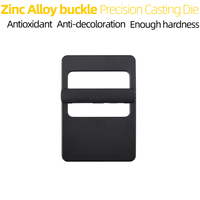 Ceinture en métal réglable noire personnalisée de logo de conception carrée de 1.5 pouces pour la boucle