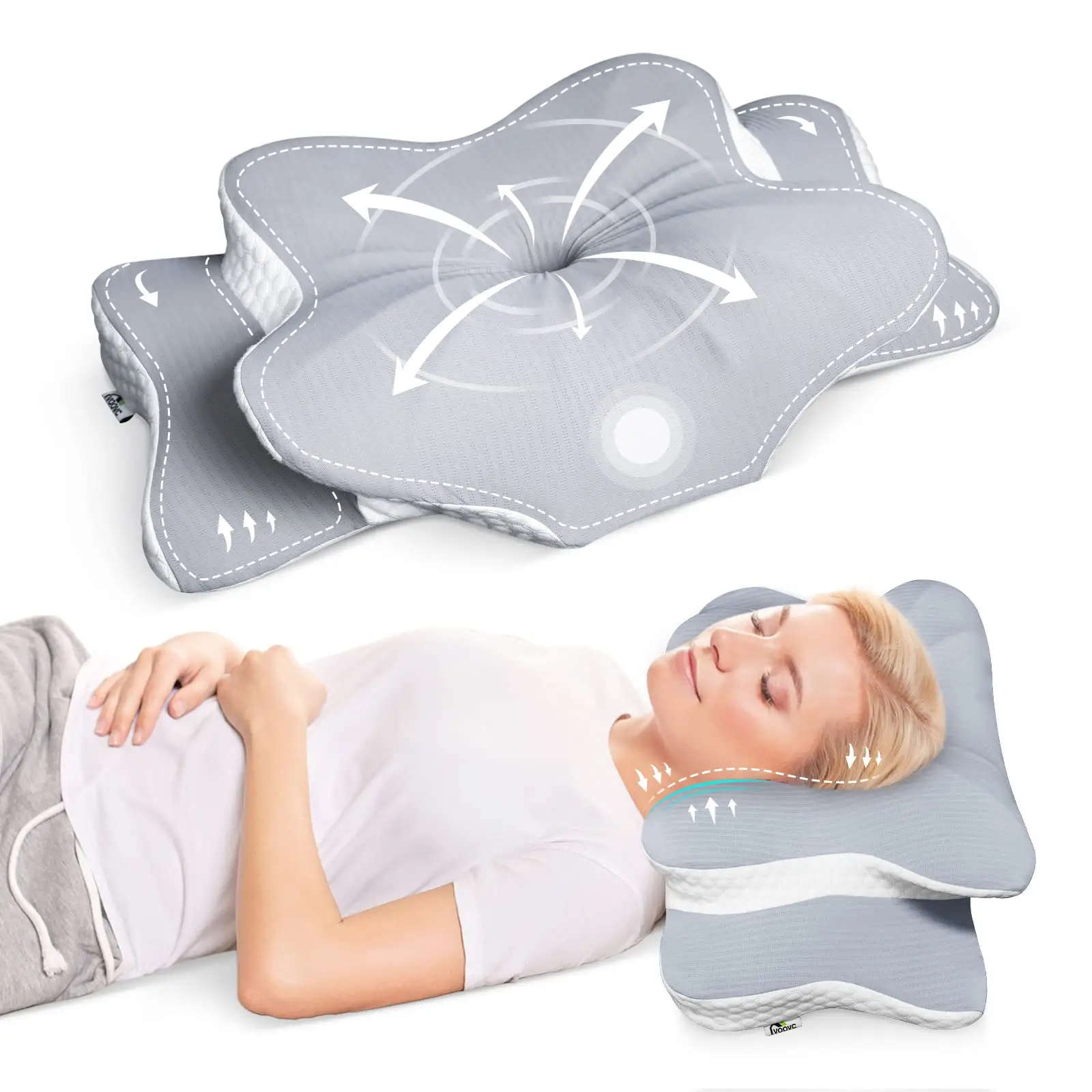 Bán Bộ nhớ bọt gối Pain Relief ngủ Ergonomic đường viền chỉnh hình Hỗ trợ máy nhà sản xuất giường gối