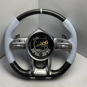 Volante de Fibra de Carbono DOS para <span class=keywords><strong>Mercedes</strong></span> Benz W204 W212 CLA GLA 45 C63 CLS63 E550 <span class=keywords><strong>AMG</strong></span> R231 <span class=keywords><strong>SL</strong></span> SLK350 <span class=keywords><strong>Amg</strong></span> Gt <span class=keywords><strong>63</strong></span> - Product Image 1