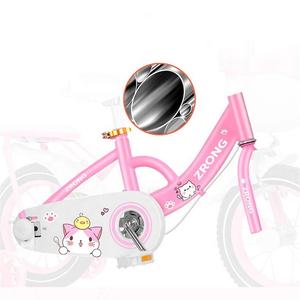 Bicyclette pour fille, vélo 18 <span class=keywords><strong>pouces</strong></span>, couleur rose, nouveau style, avec roues d'entraînement, bicyclette pour fille, - Product Image 4