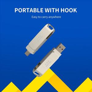 Usky Pendrive USB <span class=keywords><strong>2</strong></span>.<span class=keywords><strong>0</strong></span> 16GB Type-C 2TB Cle 512GB hợp kim 64GB Quà tặng khuyến mãi USB 3.<span class=keywords><strong>0</strong></span> 1TB Micro Type-C 4in1 OTG USB Flash Drive - Product Image 3