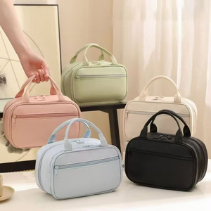 Biểu Tượng Tùy Chỉnh Bán Sỉ Thiết Kế Mới Xử Lý Trang Điểm Túi Đa Ngăn Không Thấm Nước Vệ Sinh Cá Nhân Pouch Túi Mỹ Phẩm Cho Du Lịch - Product Image 1