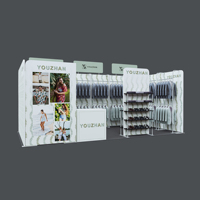 Cabine à vêtements Cabine portable avec cabine d'essayage et espace de stockage Installation rapide Conception et logo personnalisables
