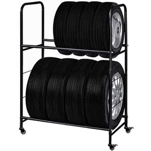 Tire display stand rack alloy wheel display mobile tire rack rolling tire rack