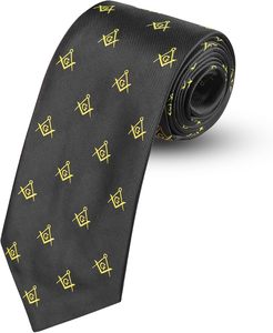 Cravate en soie 100% unie pour homme, personnalisable avec logo et forme, à vendre, athlétique, impression personnalisée internationale, maçonnique, de luxe - Product Image 5