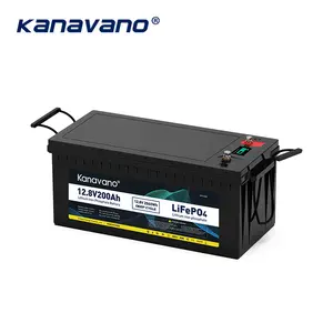 Batterie 12v à cycle profond 200ah 225ah 250ah lifepo4 batterie au lithium 12v pour la maison style solaire