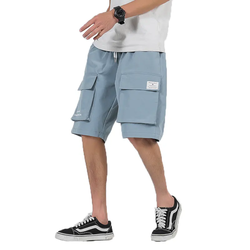 กางเกงขาสั้นลำลองสไตล์ฮิปฮอปสำหรับผู้ชาย,กางเกงขาสั้นเครื่องมือขนาดใหญ่สเก็ตบอร์ดแนวสตรีทกางเกงขาสั้นสำหรับผู้ชายสินค้าใหม่ปี2019
