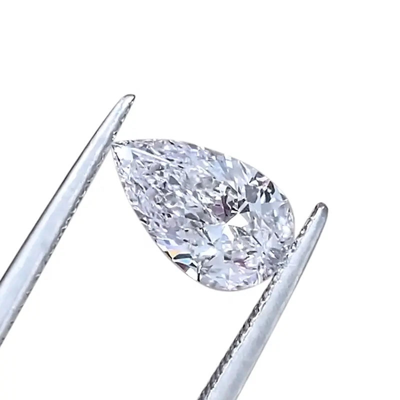 Luster IGI GIA certificate 1 carat pear shape lab grown diamond price loose diamond natural