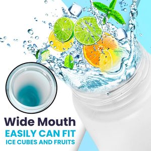 Botella de Agua de Vidrio Borosilicato Ecológica Libre de BPA, Botella de Agua Colorida Esmerilada, Botella de Agua de Vidrio Económica con Asa - Product Image 5