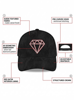 Cappellini da Baseball di Alta Qualità a 5 Pannelli con Strass per Uomo, Personalizzabili con Logo Ricamato