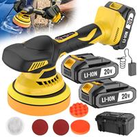 Polisseuse sans fil 20V au lithium-ion pour le detailing automobile, le lustrage, l'élimination des rayures et le nettoyage des salles de bain